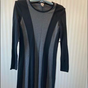 Tristan black and grey body con dress